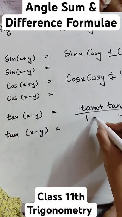 Angle Sum & Difference Formulae Trigonometry #Easy technique to ...