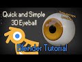 5 Minute 3D Eyeball Blender Tutorial