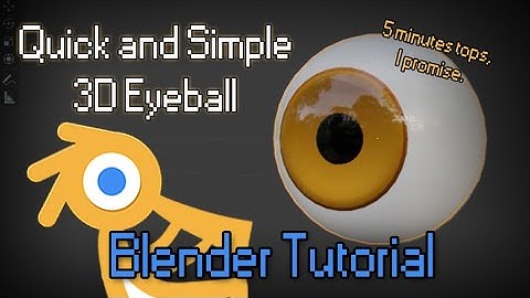 5 Minute 3D Eyeball Blender Tutorial