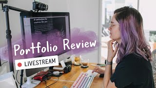 Reviewing your design portfolios! LIVE