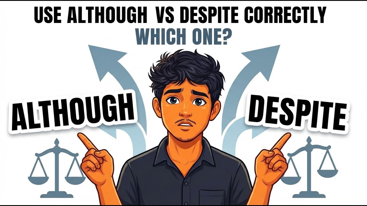 Despite Use Easy english for beginners | Use Although vs Despite Correctly | learn ...