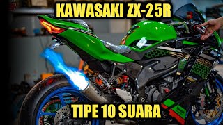 10 TYPE SUARA KNALPOT || KAWASAKI ZX25R || SUARA MOTOGP  ( Part. Kejar Tayang ) ~ Jeri Carlone