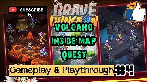 Brave dungeon Immortal Legend || Full Gameplay Of Volcano Inside || boss fight?