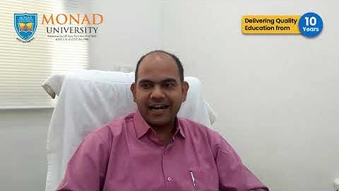 An insightful message from the head faculty at Monad University.