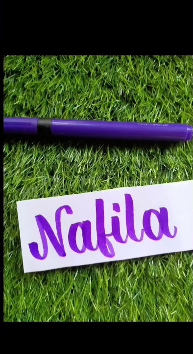Nafila name calligraphy #calligraphy #nameart #namecalligraphy #namestatus #viral #shorts #bts