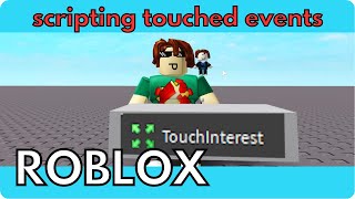 scripting your first touched event in roblox studio