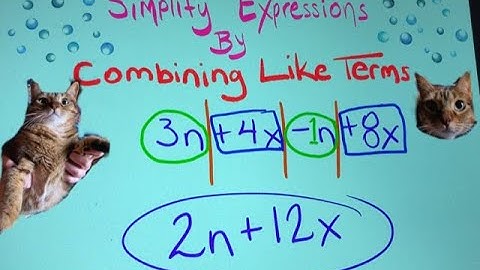 Combining Like Terms Song
