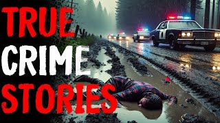 True Crime Stories For Sleep With Rain Sound | Black Screen | Vol. 255