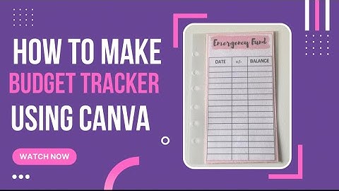 DIY HOW TO MAKE CASH ENVELOPE TRACKER || USING CANVA | Toriibudgets