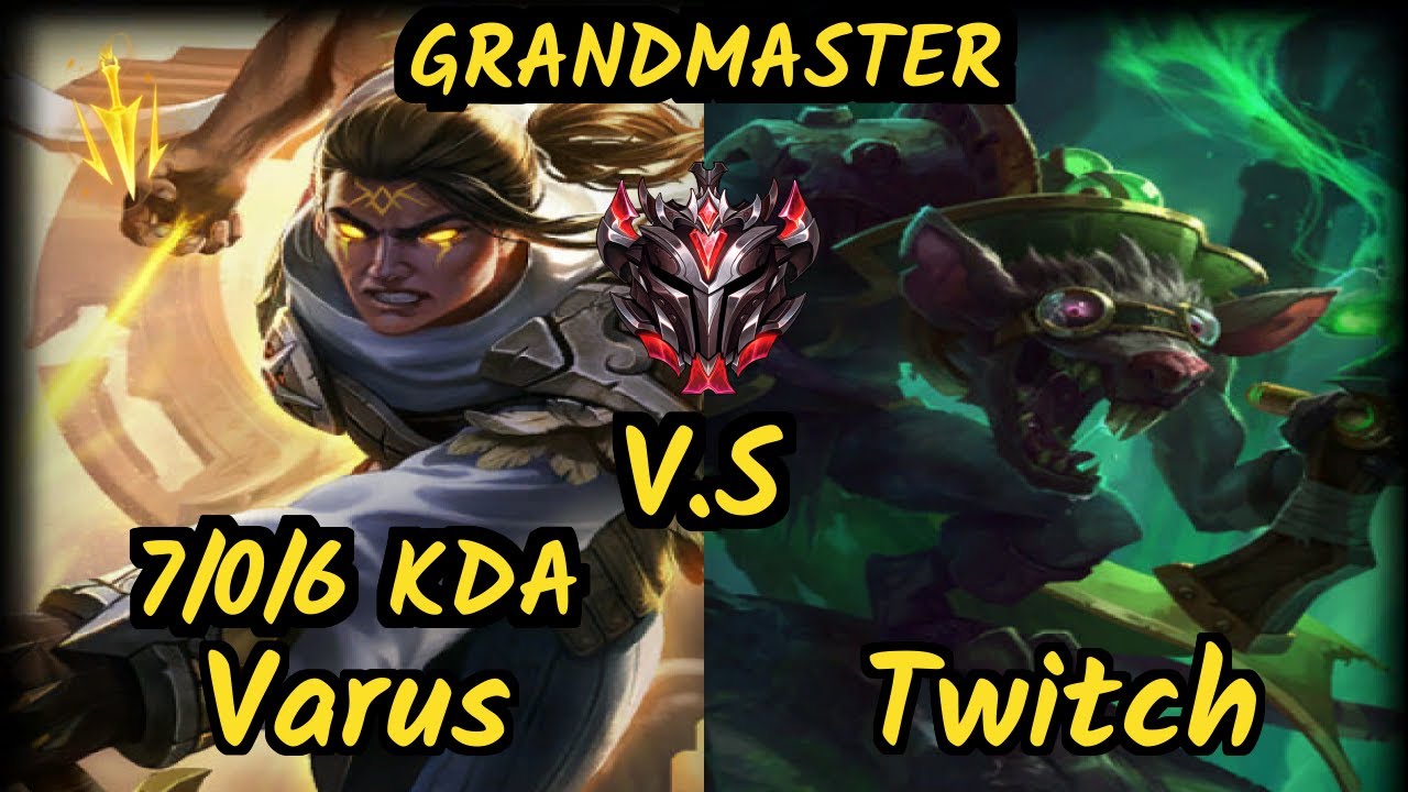 FLA brTT (VARUS) vs TWITCH - 7/0/6 KDA BOTTOM ADC GAMEPLAY - BR Ranked GRANDMASTER