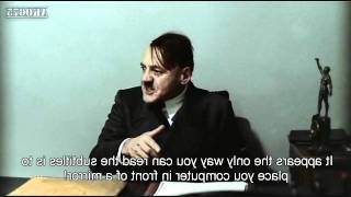 Hitler is informed the subtitles have been horizontally flipped