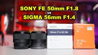 Обзор Sony SEL50F18F 50mm f1.8 FE vs Sigma 56mm f1.4 DC DN  на Sony A6400