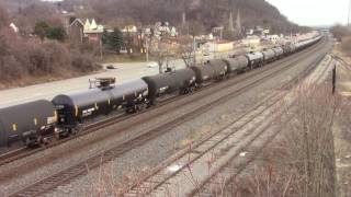 NS 65K with NS/CSX/BNSF trio leading ethanol empties