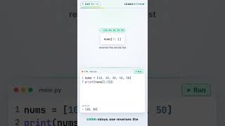 Python List Slicing in 60 Seconds – Day 11 #shorts #python