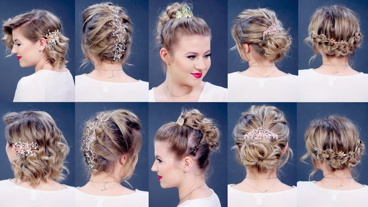 Waterfall braid short hair | Curly braided hairstyles, Short wedding hair,  Thick hair styles