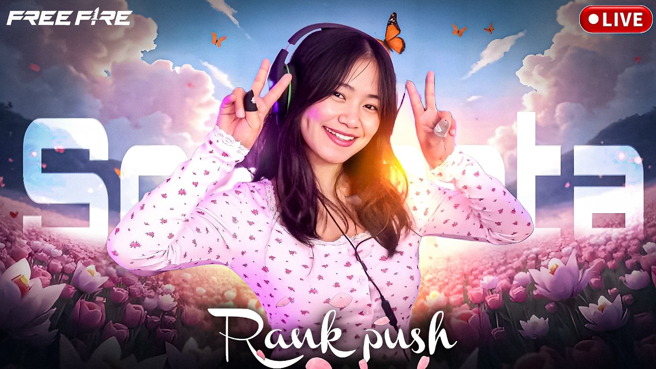 🔴 Free Fire LIVE with Sooneeta | Rank Push & Intense Gameplay ❤️ #freefire #live #sooneeta