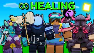 The Ultimate HEALING SQUAD In Roblox Bedwars!