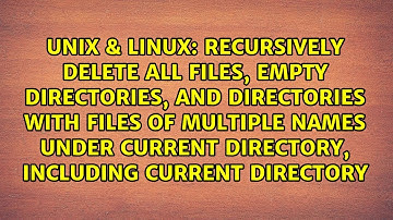 recursively delete all files, empty directories, and directories with files of multiple names...