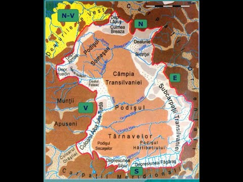 Depresiunea Colinară a Transilvaniei - lecție de geografie - Geografia României