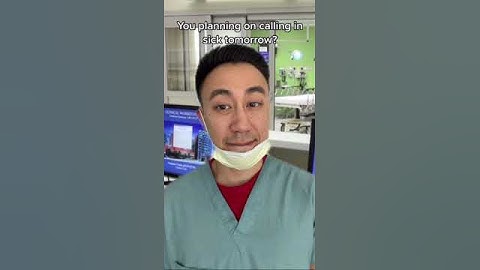 Calling in sick to work?