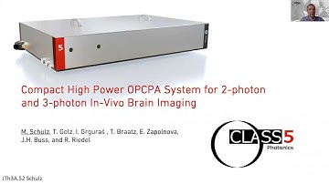 Compact OPCPA system for 2-photon and 3-photon in vivo brain imaging