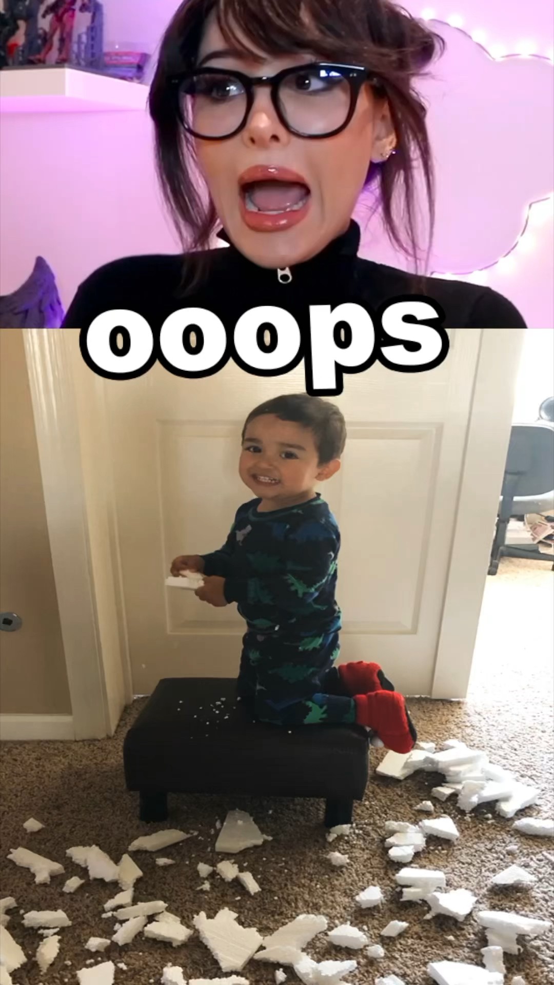kid destroys his dads collection