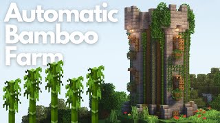 : AUTOMATIC BAMBOO FARM | Minecraft Tutorial | Java & Bedrock [1.20+]