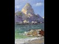 "Рисуем скалы у моря-Drawing cliffs by the sea"Мастер-классы по живописи художника Вугара Мамедова