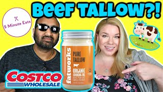 Costco Fatworks Pure Tallow Organic Grass Fed Beef Tallow Cooking Oil Review Information