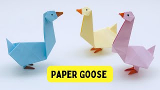 How To Make Moving Paper Goose Toy For Kids / Nursery Craft Ideas / Paper Craft Easy / KIDS crafts