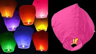 How To Make A Sky Lantern At Home - DIY Crafts 