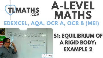 A-Level Maths: S1-16 Equilibrium of a Rigid Body: Example 2