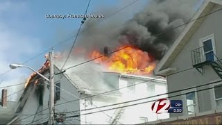 Crews Battle Flames at Central Falls Home