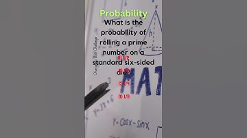 probability of rolling prime number #exampreparation #challenge #maths #quiz #compitative #shorts