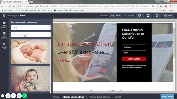 New Infusionsoft Landing Page Builder