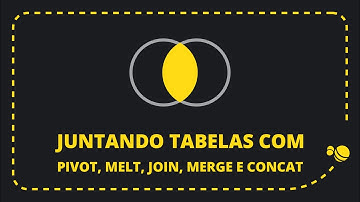 Juntando tabelas do Pandas com PIVOT, MELT, JOIN, MERGE e CONCAT