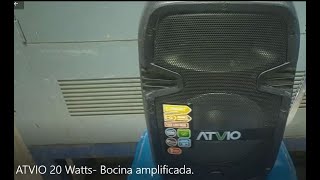 ATVIO 20 Watts. Bocina amplificada . - YouTube