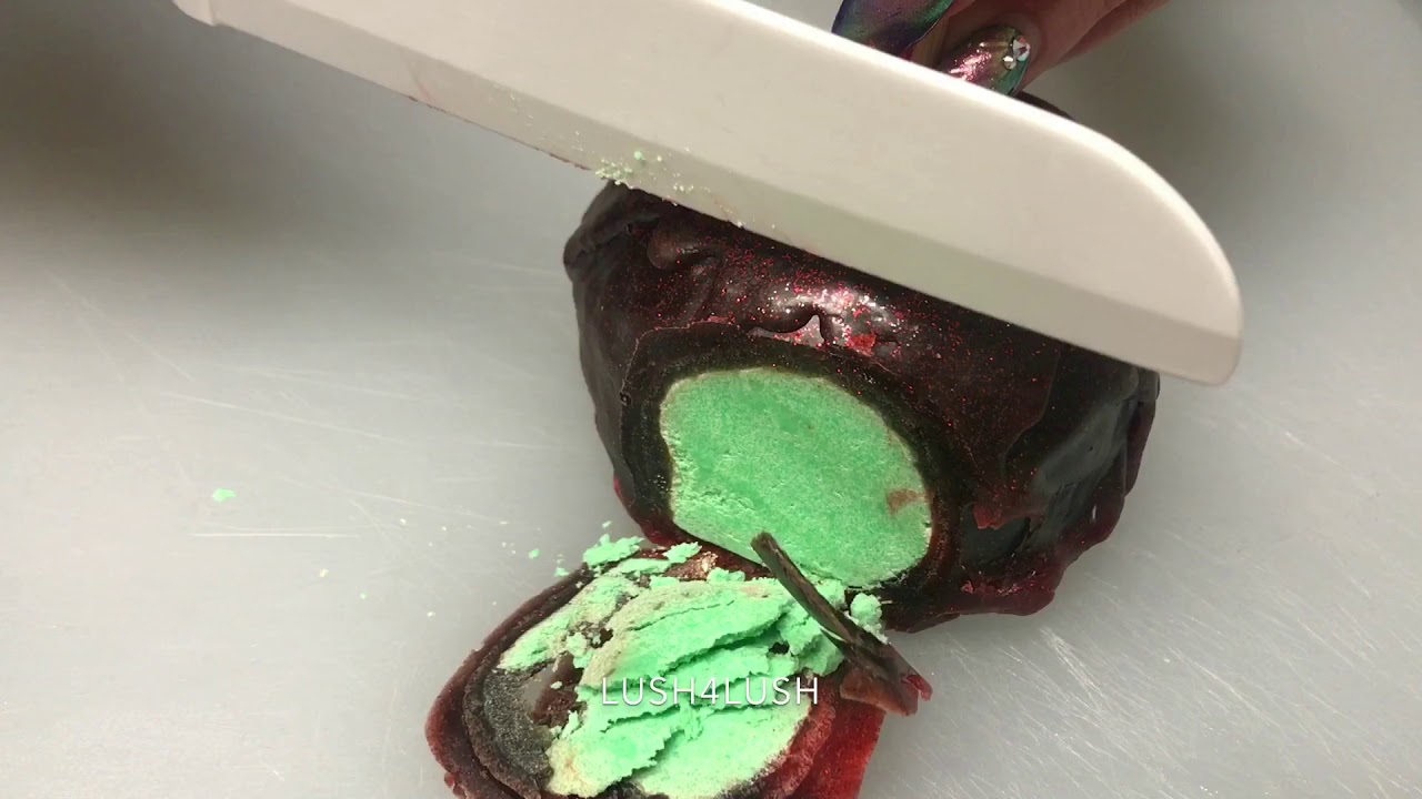 Candy Apple bubble bar - Splash bath n body - ASMR satisfying cutting