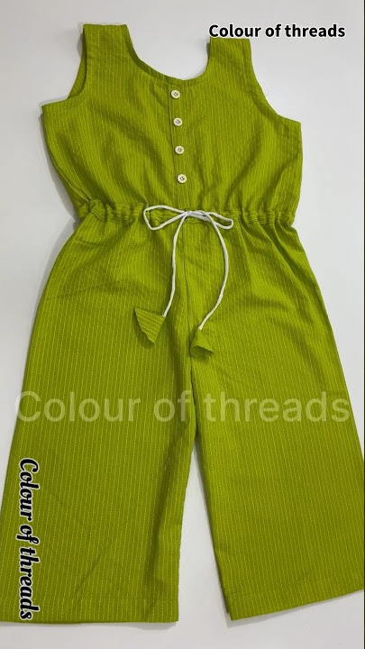 3 to 4 year baby jumpsuit (full video on YouTube channel) #shorts #jumpsuit #colourofthreads