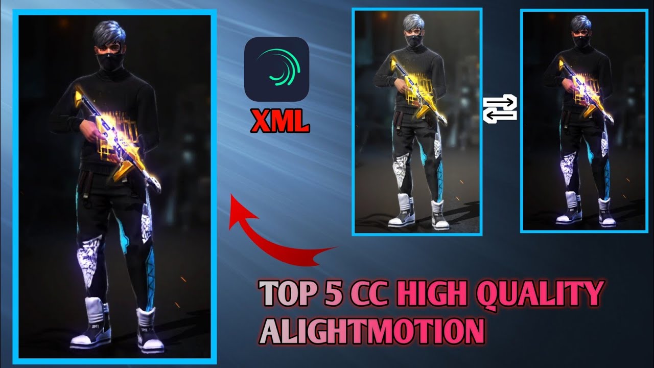 TOP 5 HD QUALITY CC ALIGHTMOTION FF XML || NEW TREND FF 💥 4K QUALITY CC XML - PACK || #xml