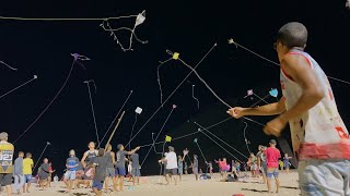 Kite Flying in Night - Rio de Janeiro