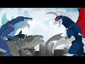 DinoMania - UNRELEASED animations | Godzilla and Dinosaurs cartoons - part 2