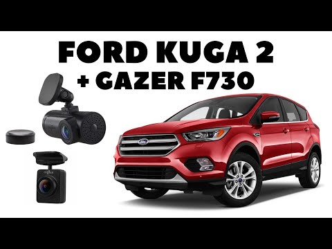 Ford Kuga 2 Установка видеорегистратора Gazer F730.