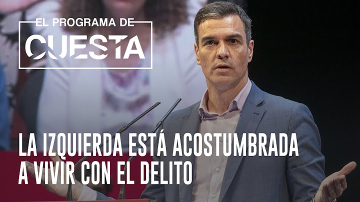 La izquierda está acostumbrada a vivir con el delito