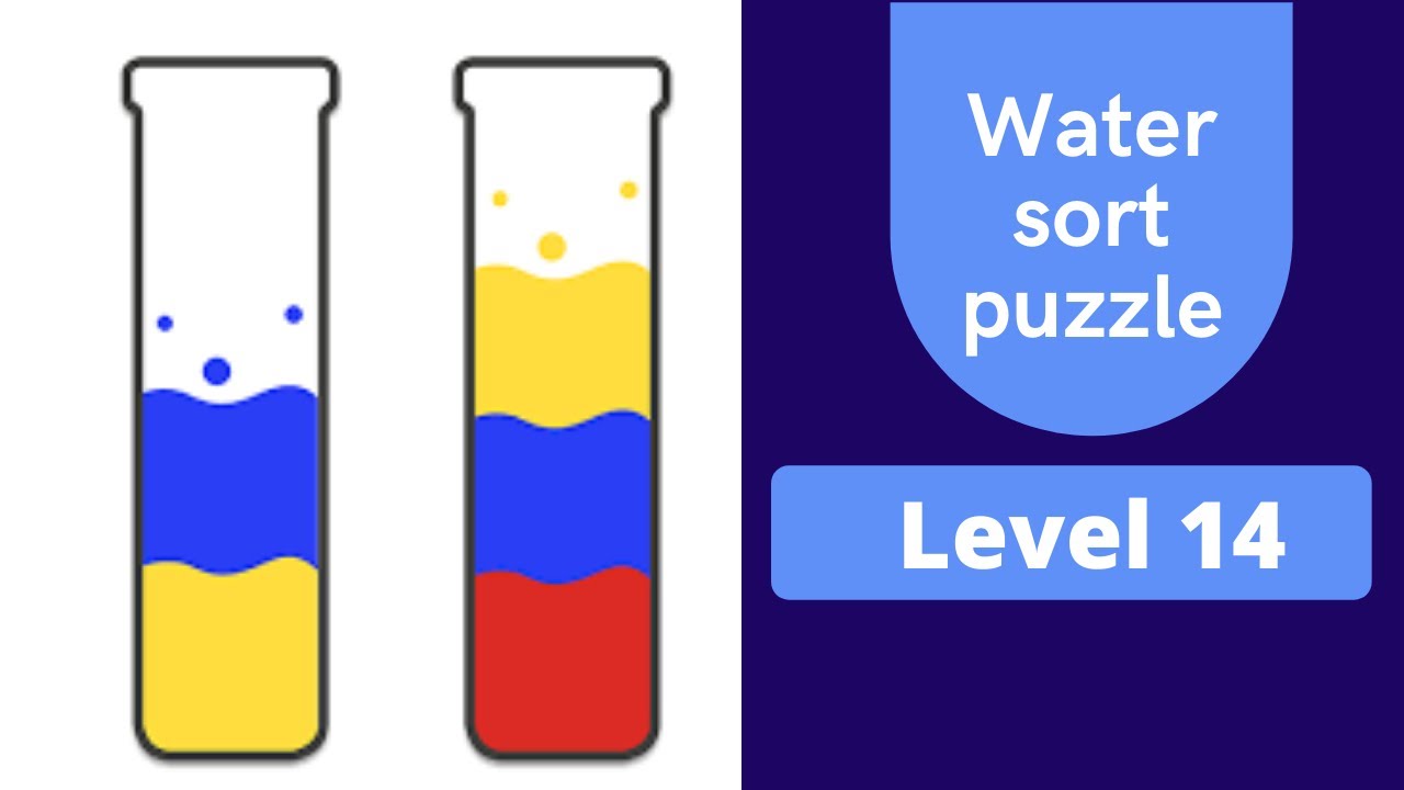 Water sort puzzle level 14 walkthrough solution