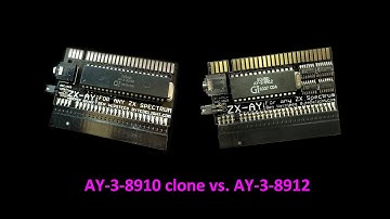 AY-3-8910 clone vs. original AY-3-8912 sound chip