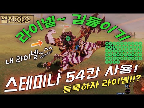 스테미나(체력) 54칸! 사용으로 라이넬 길들이기 [젤다의전설:야생의 숨결-닌텐도 스위치]