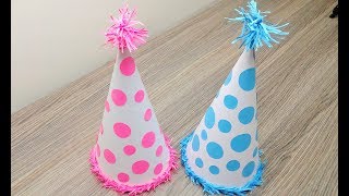 How to make Birthday Cap | Art and Craft | Party Hat | DIY Cap