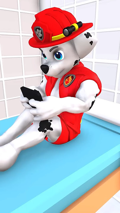 Who’s Calling? Marshall SCARED! Monster Gummy Bear?! #gta #pawpatrol #funny