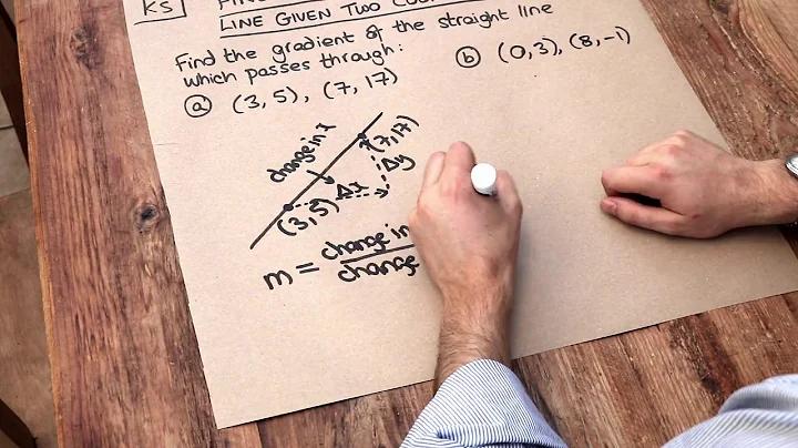 Key Skill - Find the gradient of a line given two coordinates.